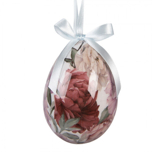 Set 6 oua decorative Paste model trandafiri Ø 7x10 cm