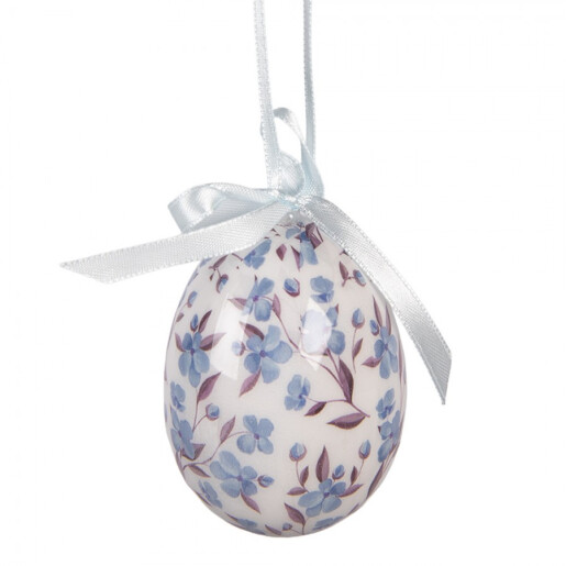 Set 9 oua decorative Paste model flori multicolore Ø 5x8 cm