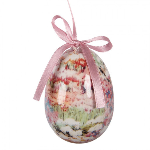 Set 9 oua decorative Paste plastic multicolor Ø 5x8 cm