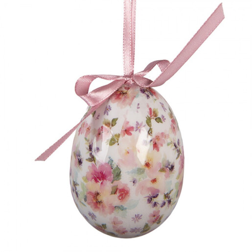 Set 9 oua decorative Paste model flori Ø 5x8 cm