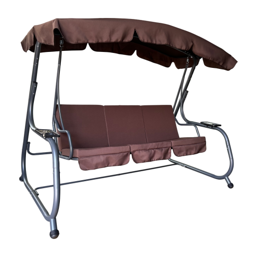 Leagan gradina maro gri Eilana 220x138x178 cm