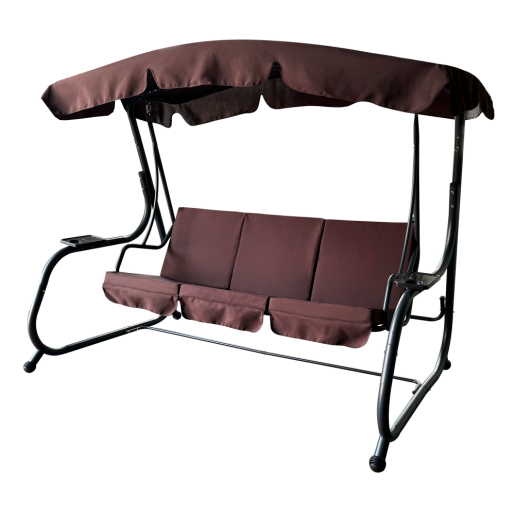 Leagan gradina maro gri Eilana 220x138x178 cm