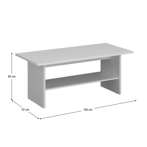 Masuta PAL alb Erodin 120x57x50 cm