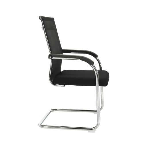 Scaun sedinta negru argintiu Esin 55x64x93 cm