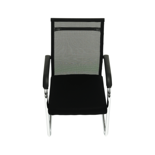 Scaun sedinta negru argintiu Esin 55x64x93 cm
