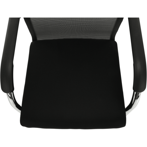 Scaun sedinta negru argintiu Esin 55x64x93 cm