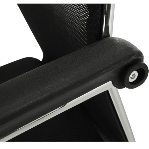 Scaun sedinta negru argintiu Esin 55x64x93 cm