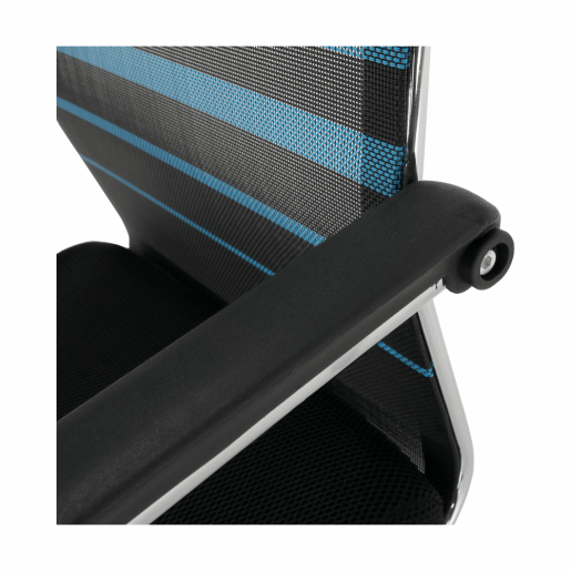 Scaun conferinta albastru negru Esin 55x64x93 cm