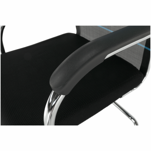 Scaun conferinta albastru negru Esin 55x64x93 cm