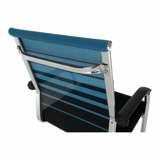 Scaun conferinta albastru negru Esin 55x64x93 cm