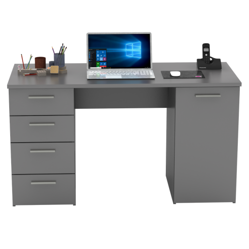 Birou DTD grafit Eustach 137x60x76,3 cm