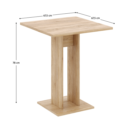 Masa DTD stejar sonoma 67.5x67.5x78 cm