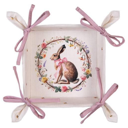 Cos paine Paste bumbac multicolor 35x35x8 cm