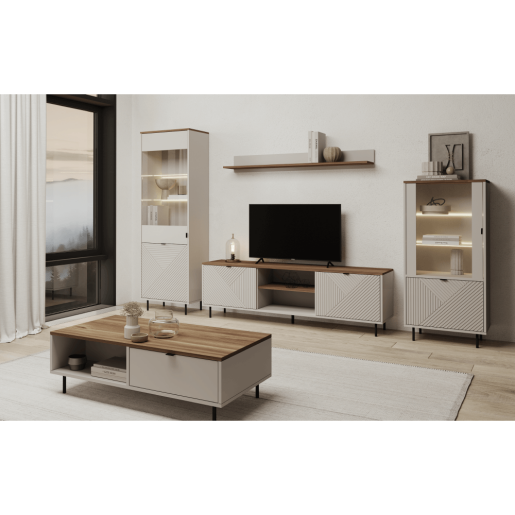 Masuta cafea DTD laminat mdf infoliat casmir stejar castello Eyco 110x60x37 cm