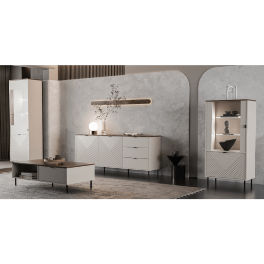 Masuta cafea DTD laminat mdf infoliat casmir stejar castello Eyco 110x60x37 cm