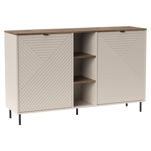 Comoda DTD laminat mdf infoliat casmir stejar Eyco 153,4x40x95,4 cm