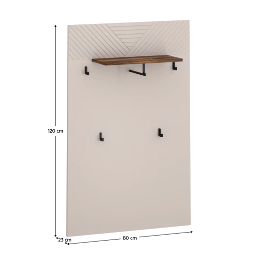 Cuier panou DTD laminat casmir stejar castello Eyco 80x23x120 cm