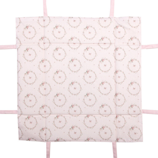 Cos paine bumbac multicolor Iepuras 35x35x8 cm