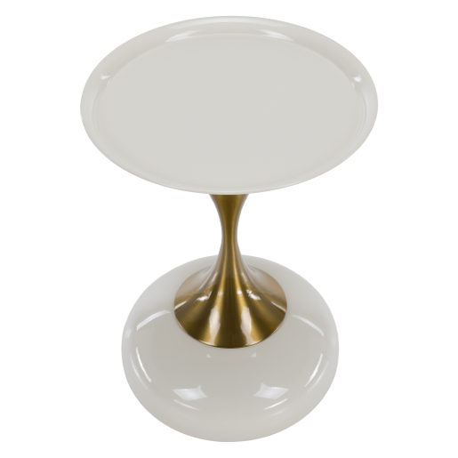 Masuta metal ivoire auriu Fej 38,3x53,5 cm 