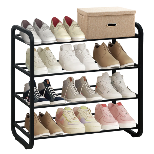 Pantofar metal negru Ferrum 61x23x58 cm