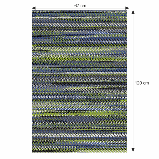 Covor textil multicolor Feten 67x120 cm
