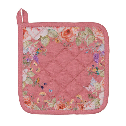 Suport vas fierbinte bumbac multicolor Flowers 20x20 cm