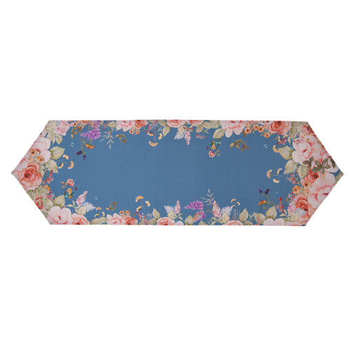 Traversa masa bumbac multicolor Flowers 50x160 cm