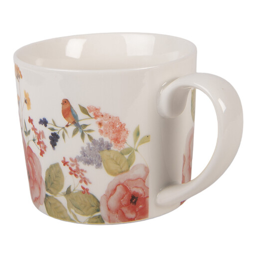Cana portelan multicolor Flowers 12x8x7 cm / 275 ml