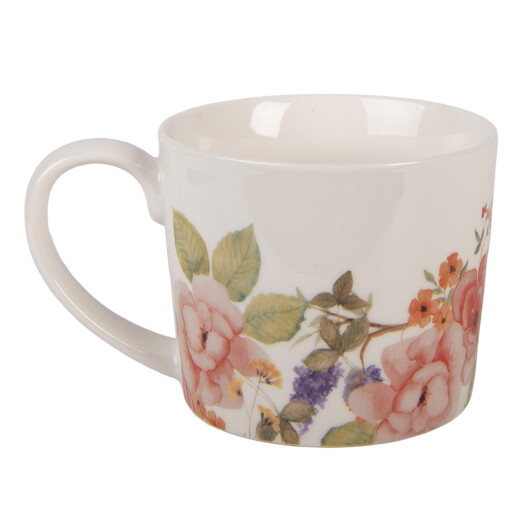 Cana portelan multicolor Flowers 12x8x7 cm / 275 ml