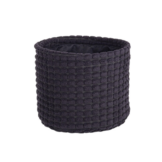 Cos depozitare textil negru 16x13 cm