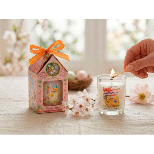 Set 4 lumanari Paste in cutie cadou multiarome Ø 5,5 cm x 6,5 H