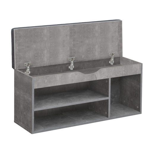 Pantofar DTD gri beton Fuddy 103.6x32x48 cm