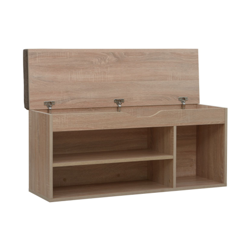 Pantofar cu banca DTD stejar sonoma Fuddy 103,6x32x48 cm 