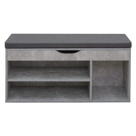Pantofar DTD gri beton Fuddy 103.6x32x48 cm