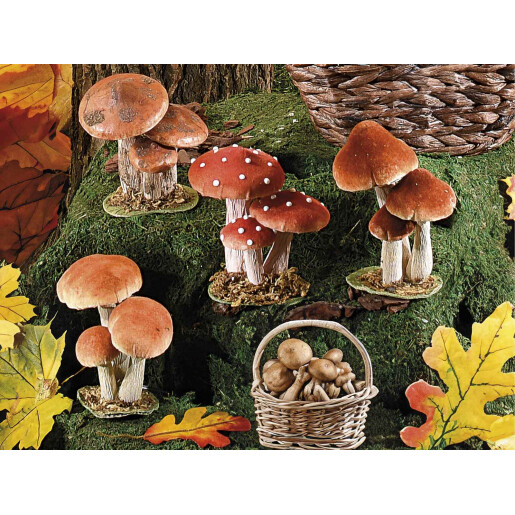 Ciupercute decorative 10,5 x 7,5 x 15 H