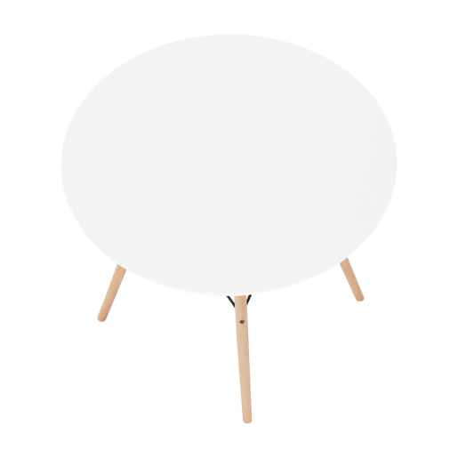 Masa dining mdf alb lemn natur Gamin 90x74cm