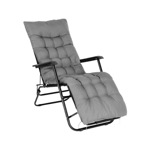 Perna sezlong gradina textil gri Garen 167x52x5 cm