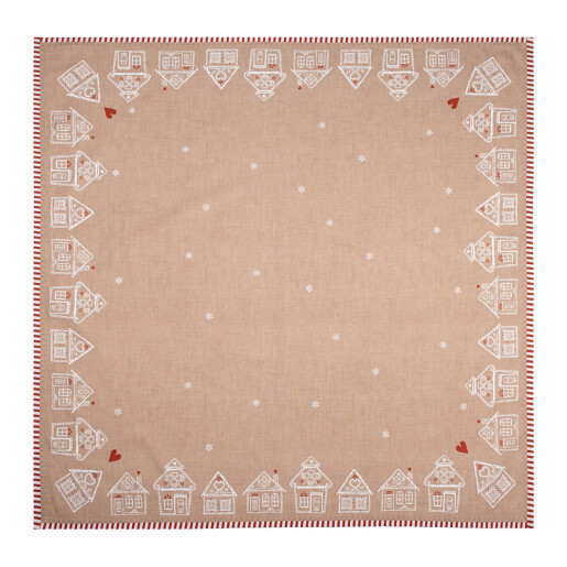 Fata masa Craciun bumbac multicolor Turta Dulce 100x100 cm