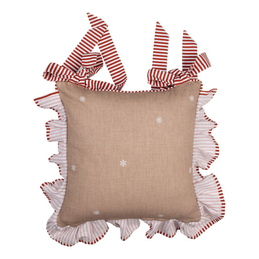 Fata perna scaun Craciun bumbac multicolor Turta Dulce 40x40 cm