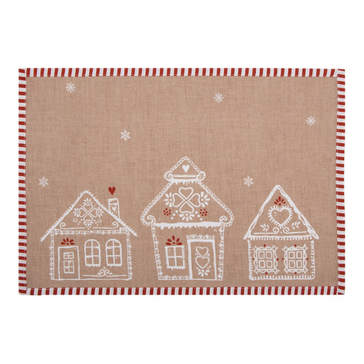 Set 6 suporturi farfurii bumbac multicolor Turta Dulce 48x33 cm