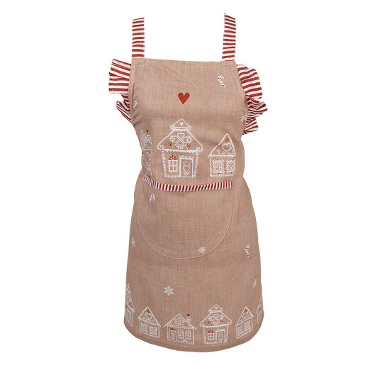 Sort bucatarie pentru copii bumbac multicolor Turta Dulce 56x48 cm