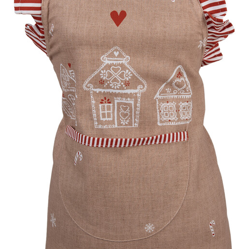 Sort bucatarie pentru copii bumbac multicolor Turta Dulce 56x48 cm