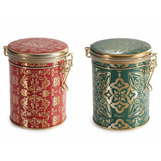 Set 6 cutii depozitare metal multicolor cm 11,5 x 9 x 12 H