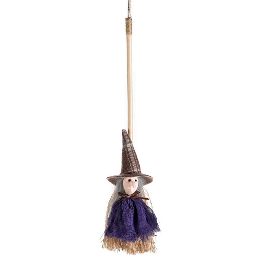 Set 4 figurine Halloween Vrajitoare Befana textil multicolor cm 36 H