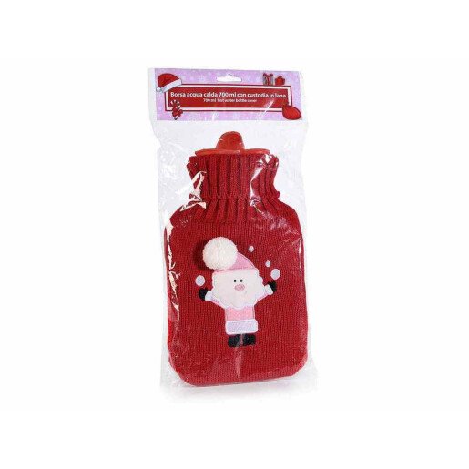 Recipient apa calda model Craciun 16x28 cm, 700 ml