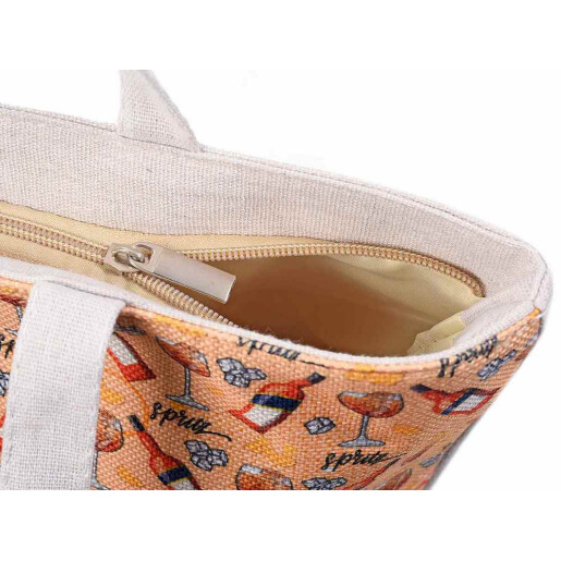 Geanta plaja textil multicolor 43x12,5x57 H