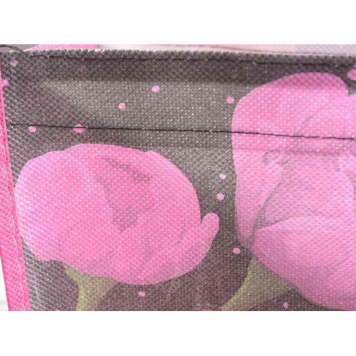 Sacosa cumparaturi poliester multicolor decor Floral II 45x12x55H 