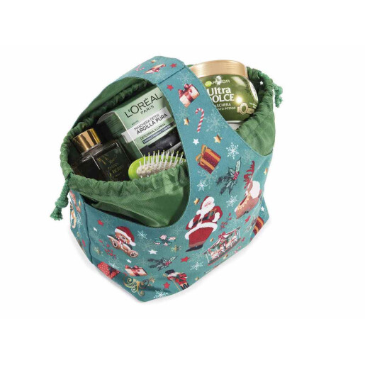 Set 2 cosulete Craciun textil 24x16x28H