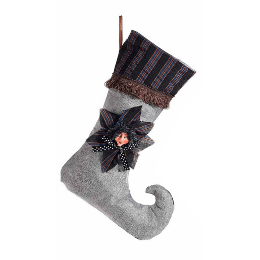 Set 3 ciorapi decorativi Halloween Befana textil multicolor cm 25 x 35 H