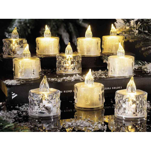 Set 2 candele cu led Ø 4 cm x 4,5 H